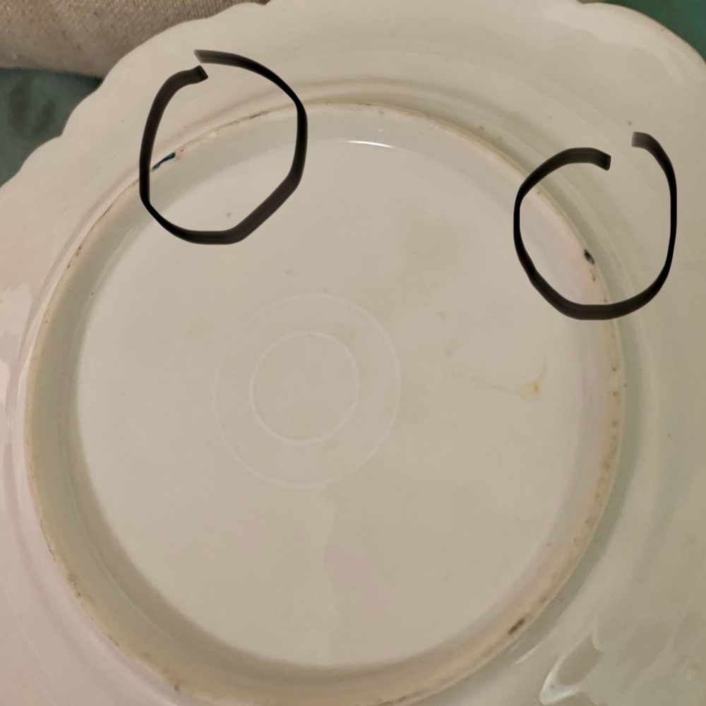 Vintage Porcelain Plate - Picture 7 of 9